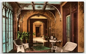 Postcard Afton Villa Sun Parlors St Francisville Louisiana LA UNP Hand Colored - Picture 1 of 2