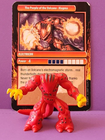 GORMITI 2" Electricon Action Figure w/ Card Playmates Cover