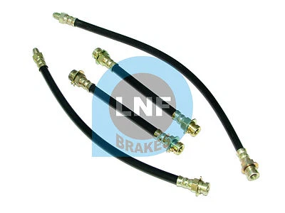 Willys Jeep CJ3 CJ-3 CJ3B Military Brake Hose Set X4 Front Rear Center 1949-1966 - Image 1 of 4