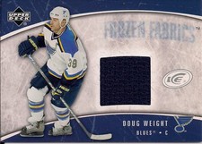 Doug Weight  2005-06 Upper Deck Ice Frozen Fabrics Patch/Jersey!St. Louis Center