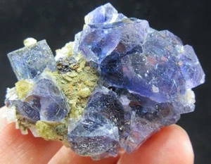 20 g Fluorita y Siderita y Bismutinita cabello cristal mineral espécimen, Mongolia Interior - Imagen 1 de 10