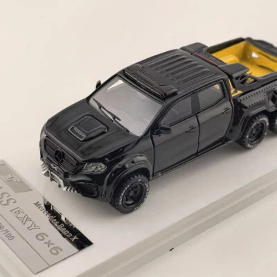 Camioneta pickup SJF modelo 1/64 Mercedes-Benz clase X Exy6x6 colección de coches de resina Foto 1 de 4