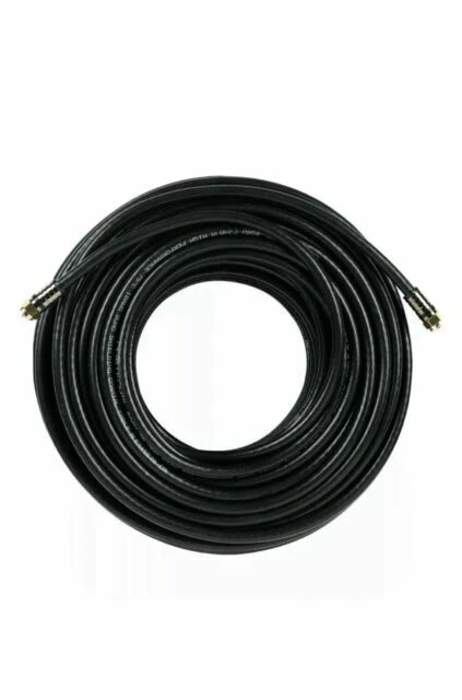 Commercial Electric 0000-167-835 100 ft. RG-6 Coaxial Cable - Black