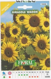 GIRASOLE WAHOO - CESPUGLI ALTI MAZZI-FLORAL - BUSTA SEMENTI - Imagen 1 de 1