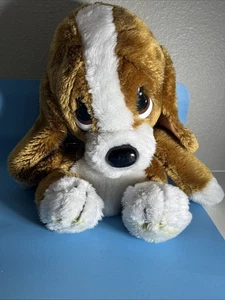 Juguete de peluche vintage Applause Sad Sam perro Dauschaund grande 14" años 80  - Imagen 1 de 9