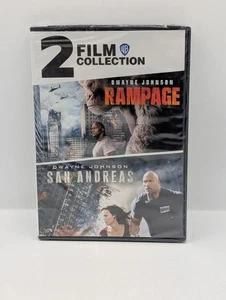 Rampage / San Andreas (DVD) Dwayne “The Rock” Johnson Double Feature! New Sealed - Picture 1 of 2