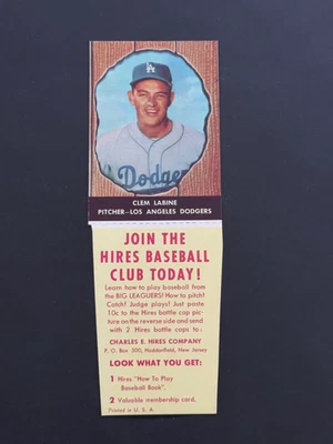 1958 Hires Root Beer #34 Clem Labine w/Tab - Image 1 of 2