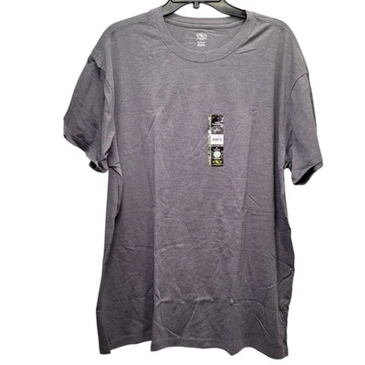 Athletic Works 男式短袖灰色 Heather 三混 T 恤大号 (46-48) — 第 1/4 张图片