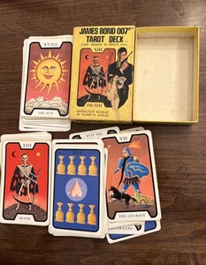 James Bond 007 Tarot Deck Cards 1973 COMPLETE 78 cards Switzerland Fergus Hall - Picture 1 of 11