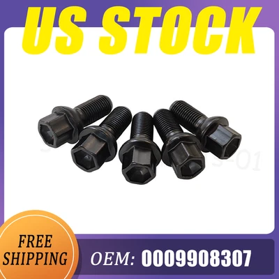 5PCS Wheel Lug Bolt nuts For Mercedes Benz C250 C300 CLS63 E280 E500 S600 - Imagem 1 de 4