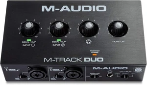 M-Audio M-Track Duo – USB Audio Interface for Recording, 48kHz, 2 XLR  - Picture 1 of 7