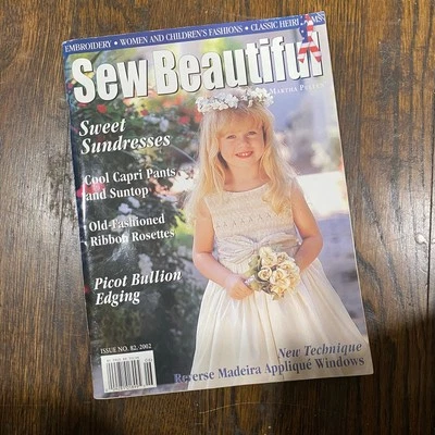 Sew Beautiful Magazine May / June 2002 #82 Martha Pullen Women Children Patterns - Image 1 of 4