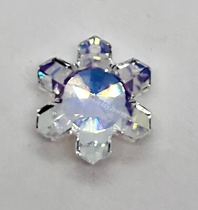 Swarovski Crystal Clear AB 20mm Snowflake 6707 Pendant; RARE; Vintage - Picture 1 of 2