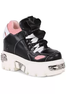 NEW Anthony Wang - GUAVA 02 Nana Kawaii Black Platform Sneakers - Picture 1 of 3