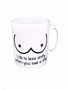 Humerous Navidad Alternativo Tetas Patrón Taza Artística Café Té Bebida - Imagen 1 de 19