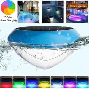 Outdoor Garden Solar LED RGB Lamp Pond Swimming Pool Floating Waterproof Light- - Picture 1 of 11