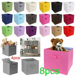 2X4X6X8X Foldable Storage Collapsible Box Home Clothes Organizer Fabric Cube - Picture 1 of 51