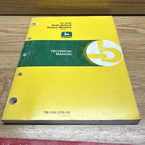 John Deere 21" Walk-Behind Rotary Mowers Technical Service Shop Manual TM-1369 - Picture 1 of 6