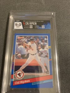 Donruss 1991 Cal Ripken All Star Error Card HGA 9.0 MINT NEW SLAB