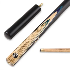 Jonny 8 Ball GREEN HALF MOON ¾ Jointed Snooker Pool Cue with 9mm tip + Mini Butt - Picture 1 of 6
