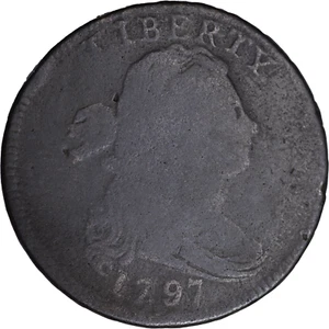 1797 Rev. 95 Grip Edge Draped Bust Large Cent ~ AG - Picture 1 of 2
