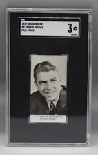 1939 Bridgewater FILM STARS trading card #5 RONALD REAGAN SGC 3 Rookie USA rc !!