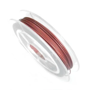 Schmuckdraht Edelstahlseil nylonummantelt 0,35 mm 10 m rot nenad-design AN365 - Afbeelding 1 van 7