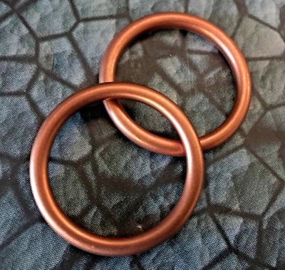 Novo par de 2 vedações de junta de tubo de escape Honda 31,50 x 39,80 x 4,0 18291-216-000  - Imagem 1 de 3