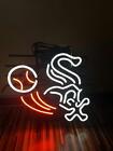 Chicago White Sox Baseball Logo Beer Neon Sign Light Lamp 24&quot;x20&quot; for sale