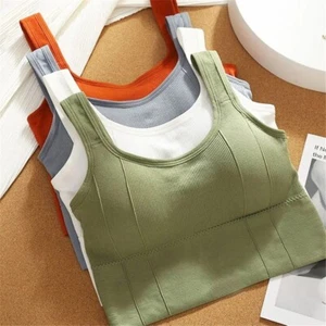 Open Back Halter Sports Bra – High Impact Yoga Tank Top for Women - Picture 1 of 15