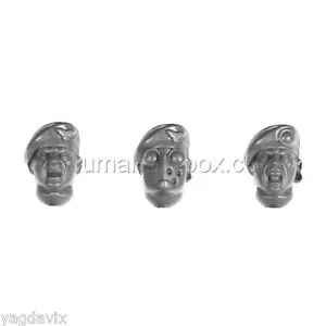 GISC02 TETE x3 MILITARUM TEMPESTUS SCIONS WARHAMMER 40000 BITZ WWK40 90-91-92 - Picture 1 of 1