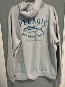 Pelagic Grander Zip Fleece Soft Shell Jacket - Fishing Open Seas - Large - NEW - Picture 1 of 8