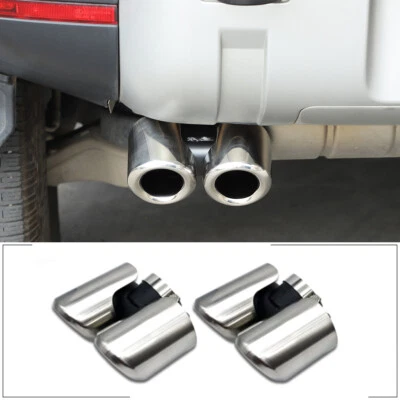 2PCS Steel Rear Exhaust Muffler Tip End Pipe For 2020-2022 Land Rover Defender - Image 1 of 4