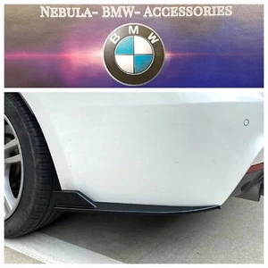 BMW 3ER F30 F31 MSPORT HECKSTOßSTANGE ECKE SPLITTER SPAT GLANZ SCHWARZ - Bild 1 von 7