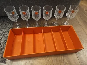 Cristal d'Arques France LONGCHAMP 6er Set Kristall 6cl. 2 oz. Wein Schnapsgläser - Bild 1 von 5