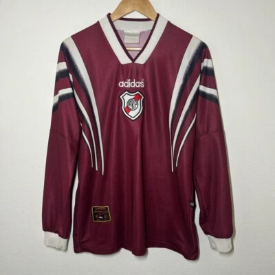 Футболка River Plate 1996-1998 третья с длинным рукавом | винтажный футбол Аргентина L - Изображение 1 из 4
