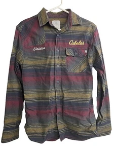 Cabelas Flannel Shirt Womens S Small Plaid Long Sleeve Button Down "Christine" - Picture 1 of 5