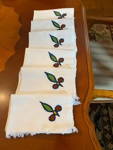 embroidered cloth napkins set of 6 - Bild 1 von 2