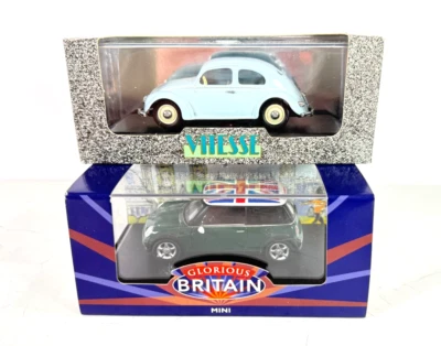 Lote de 2 -Vitesse '49 VW Escarabajo y Mini Cooper- Coches Diecast escala 1:43 y Nuevos. Foto 1 de 4
