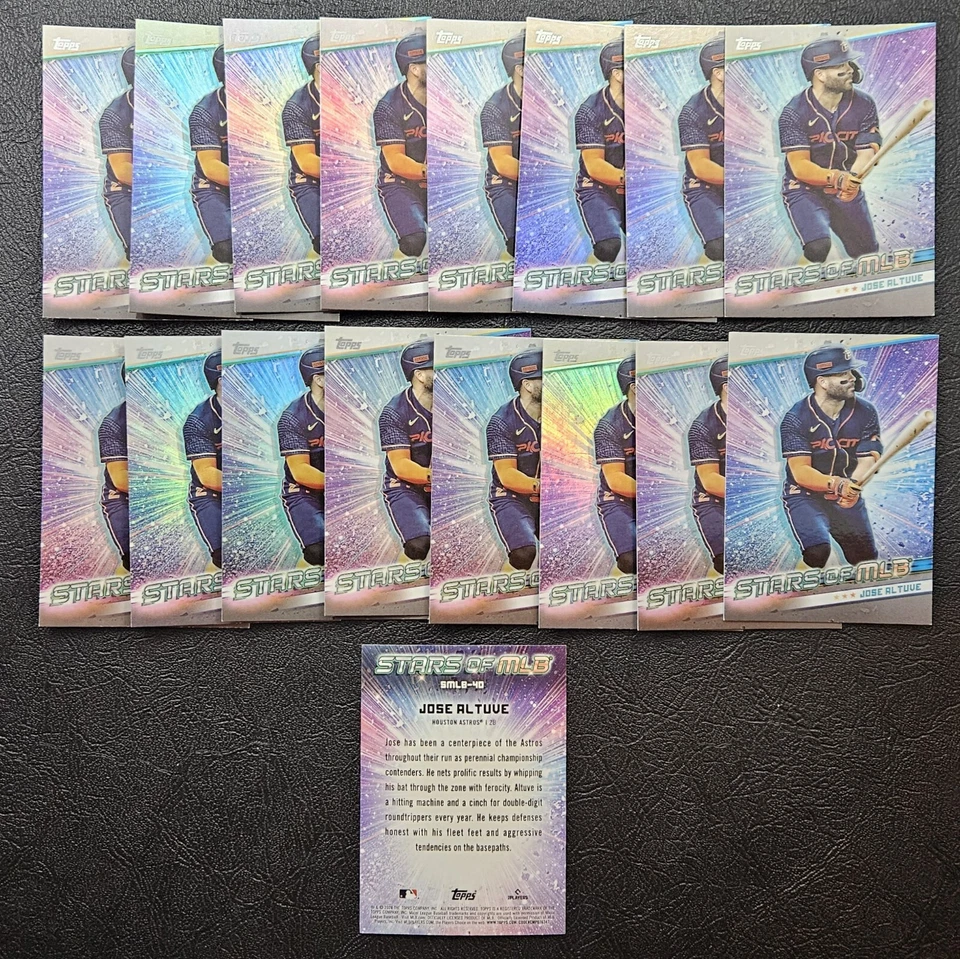 2024 Topps Series 2 Jose Altuve #SMLB-40 17 Card Lot - Houston Astros - Image 1 of 3