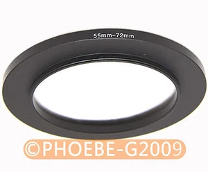 55mm to 72mm 55-72 mm Step Up Filter Ring  Adapter - Picture 1 of 1