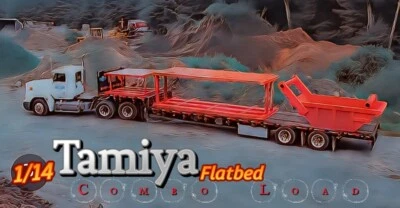 1/14 Trench Shoring & Bed Box (Combo Set) TAMIYA  HUINA Semi Trailer Load Prop  - Image 1 of 4