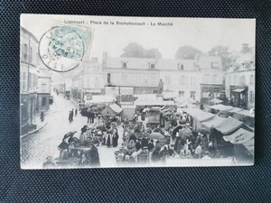 CPA 60 LIANCOURT - Place de la Rochefoucault - Le Marché - Imagen 1 de 2