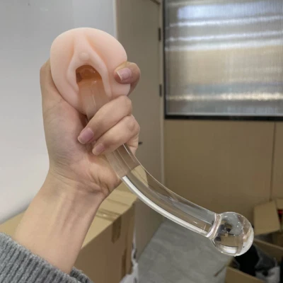 Juguetes sexuales transparentes consolador de vidrio punto G masajeador de próstata anal enchufe para glúteos para hombres mujeres Foto 1 de 4