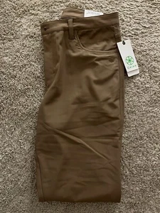 Gaiam Men’s Commuter Pants Knit Athleisure Lightweight Caribou Brown Sizes $70 - Picture 1 of 6