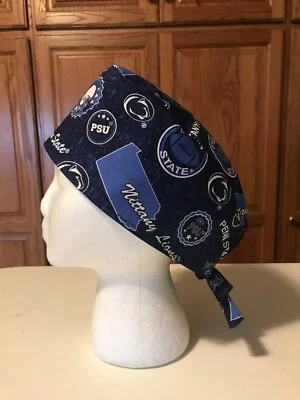 Sombrero Exfoliante o Chef Enfermería Médica Quimio Calavera Gorra Penn State Tela de Algodón Foto 1 de 4