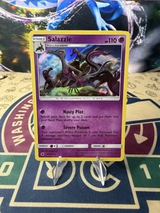 Salazzle 47/111 Holo Crimson Invasion Sun & Moon SM Pokemon - Picture 1 of 3