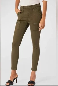 Joie High Rise Park Skinny Ankle Hose Reißverschluss Knöchel Fatigue Damengröße 23, neu mit Etikett - Bild 1 von 4