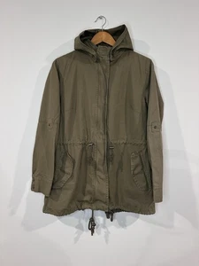 Anorak Military Jacke Damen Large Lightweight Fishtail Army Green Hooded - Bild 1 von 13