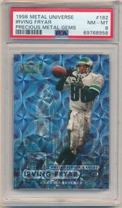 IRVING FRYAR 1998 METAL UNIVERSE #162 PRECIOUS METAL GEMS PMG #24/50 PSA 8 NM-MT - Picture 1 of 2